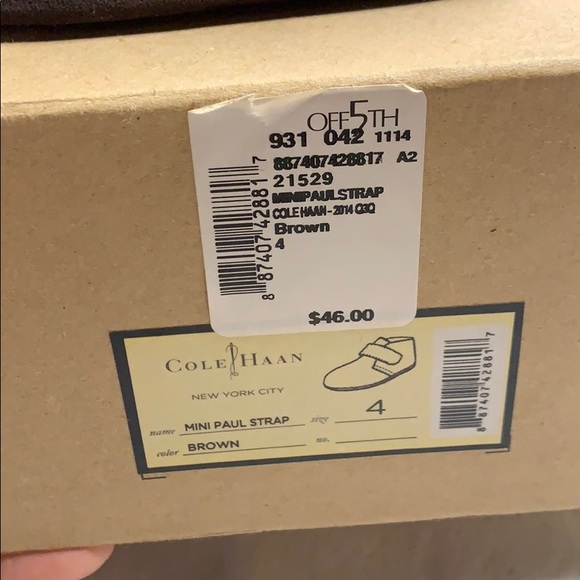 Cole Haan toddler boys brown suede shoes size 4 - Picture 6 of 8